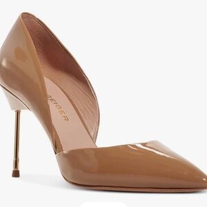 7.5 Kurt Geiger blush Patent london bond 90’s d’Orsay Pump Leather Heels new